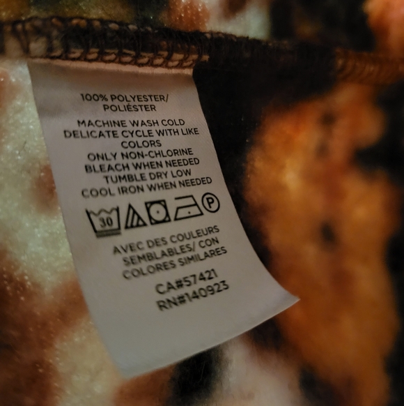 LOFT Floral Sherpa Snap Collar Sweater Top - Size M - Picture 4 of 5